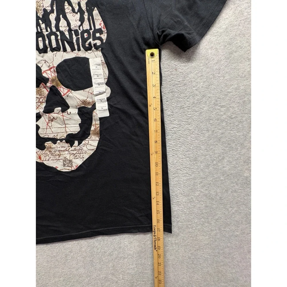 The Goonies Hybrid Apparel Skull Treasure Map Graphic T-Shirt Black Mens Medium
